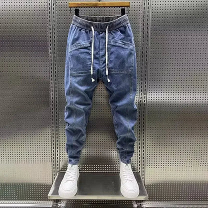 Adrian – Pantalones denim modernos con comodidad jogging
