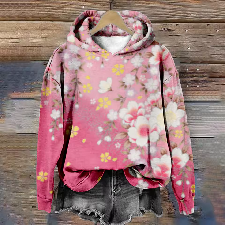 Sudadera con Capucha Clara para un Fin de Semana Estiloso