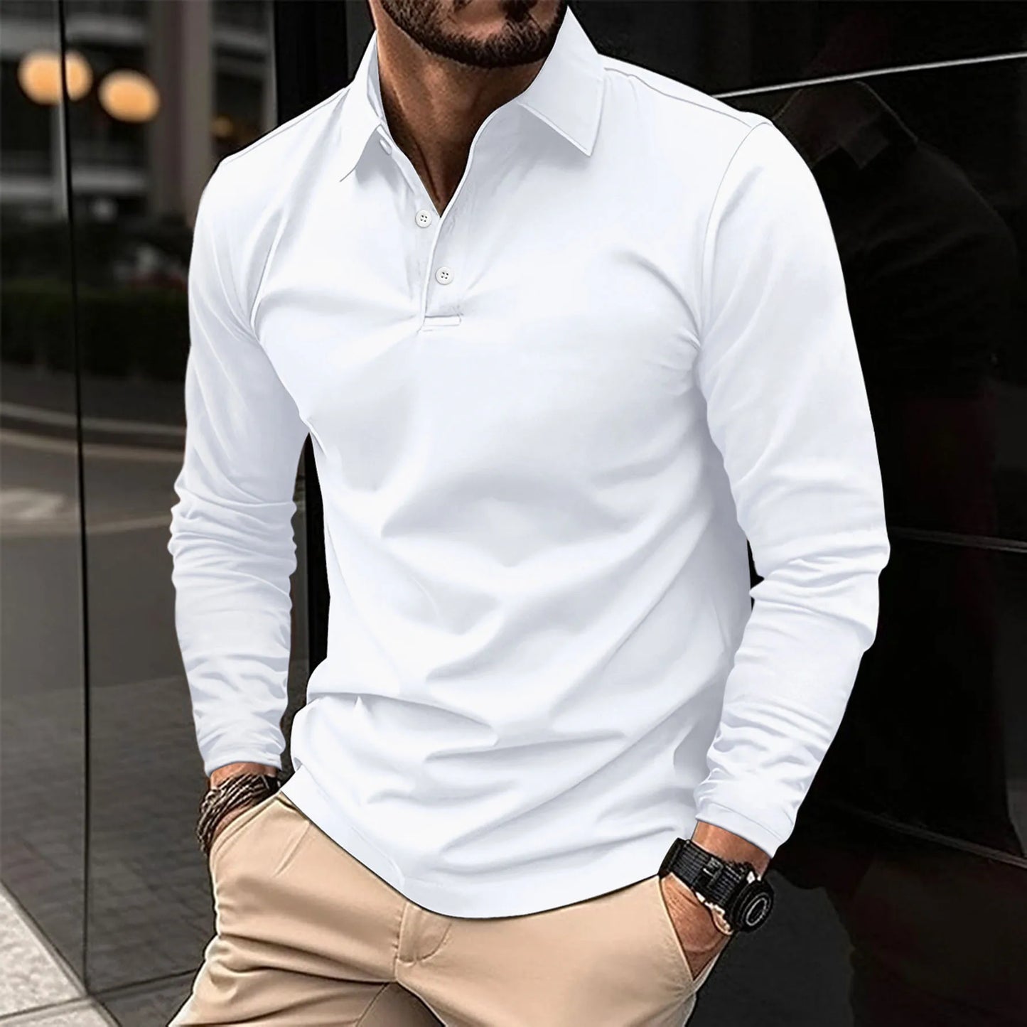 Ethan™ | Polo Casual de Manga Larga