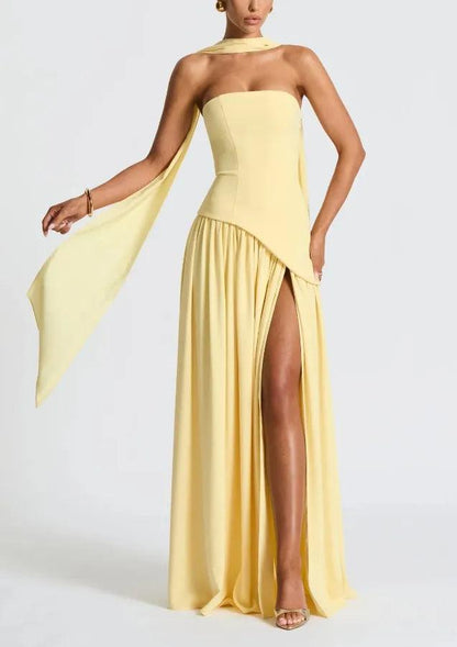 Maxi Vestido Maliyah - Laca de Cereza