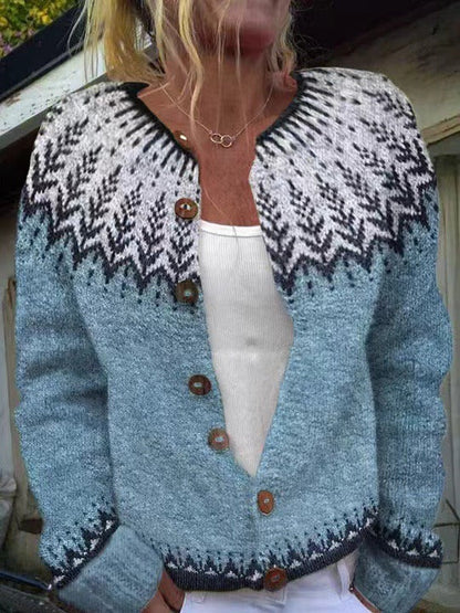 Chaqueta de Punto Vintage Islandesa Nancy