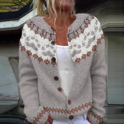 Chaqueta de Punto Vintage Islandesa Karlotta