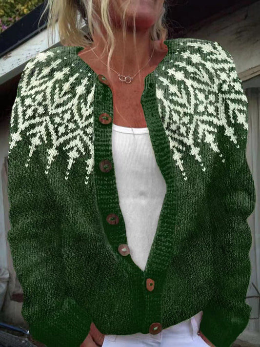 Chaqueta de Punto Islandesa Vintage Janine