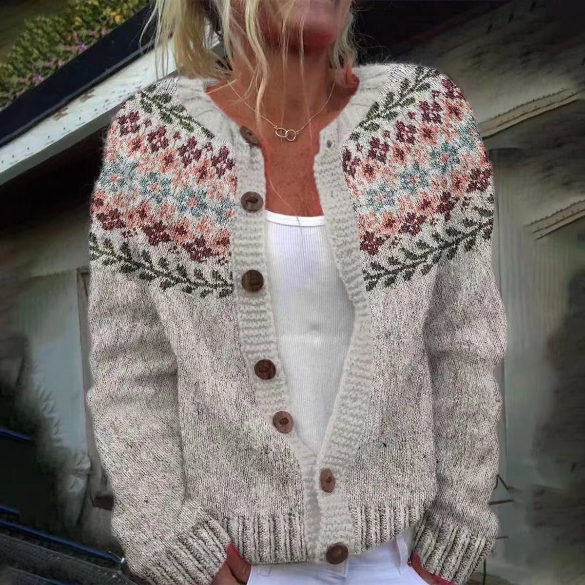 Chaqueta de Punto Vintage Islandesa Joy