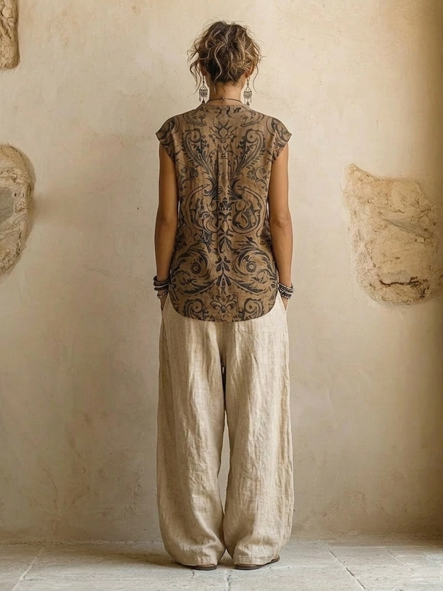Sienna | Conjunto de Tres Piezas en Capas