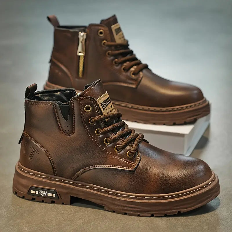 Ambrose – Botas de Cuero Casual con Elegancia Urbana