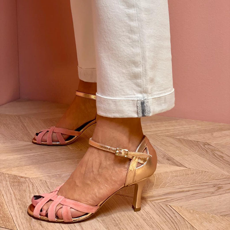 Sandalias de Tacón Alto con Punta Abierta