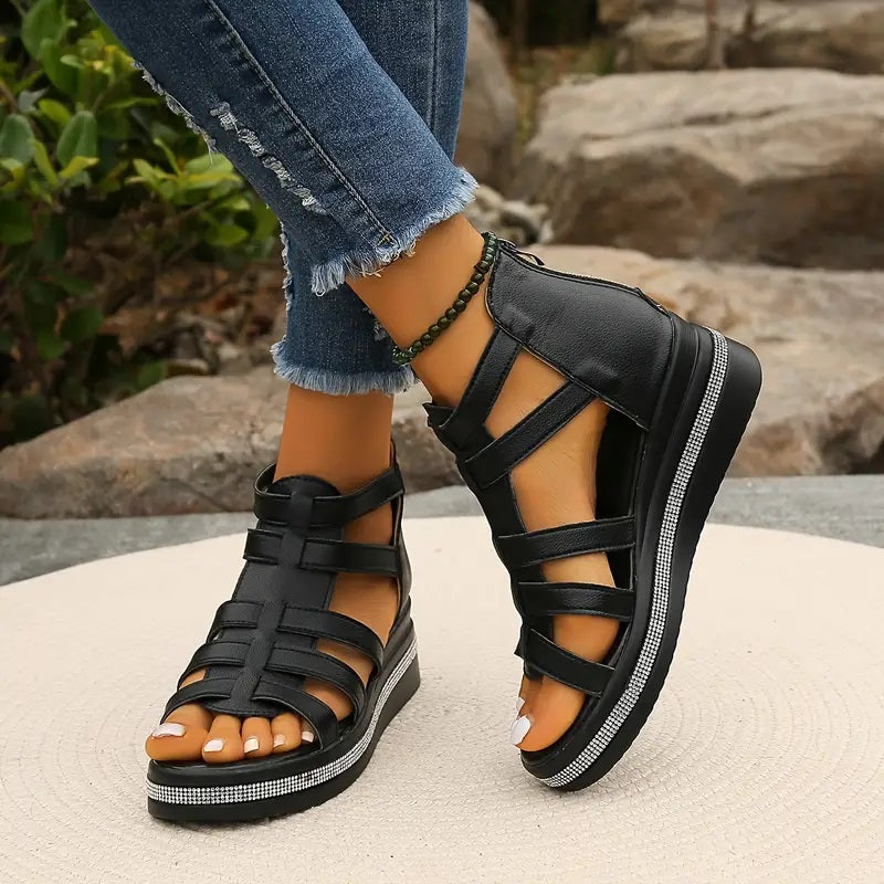 Sandalias Elegantes de Tacón