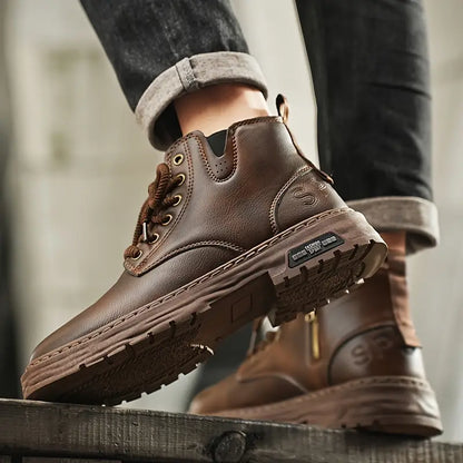 Ambrose – Botas de Cuero Casual con Elegancia Urbana