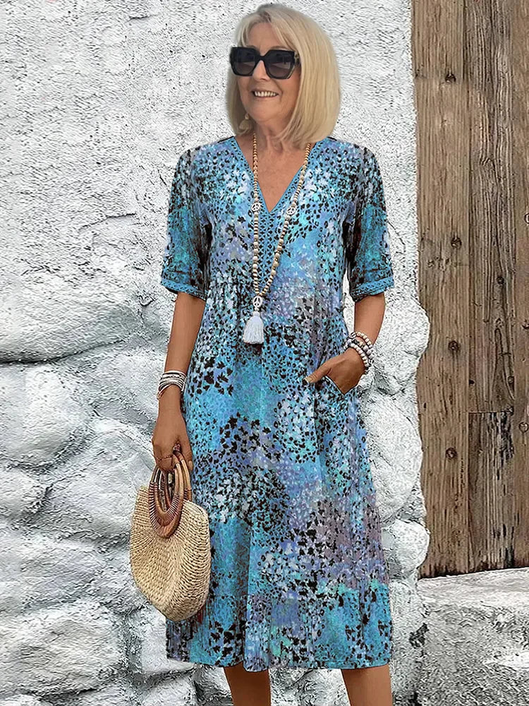 Espera Vestido Midi Vibrante