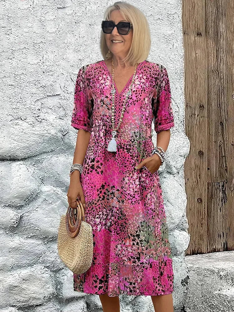Espera Vestido Midi Vibrante