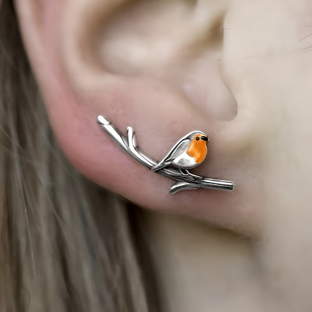Pendientes de Caricatura de Pájaro
