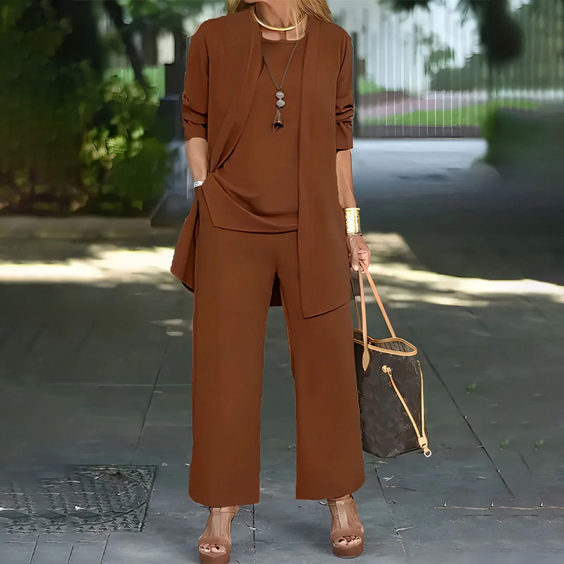 Aurora | Conjunto Elegante Holgado de 3 Piezas