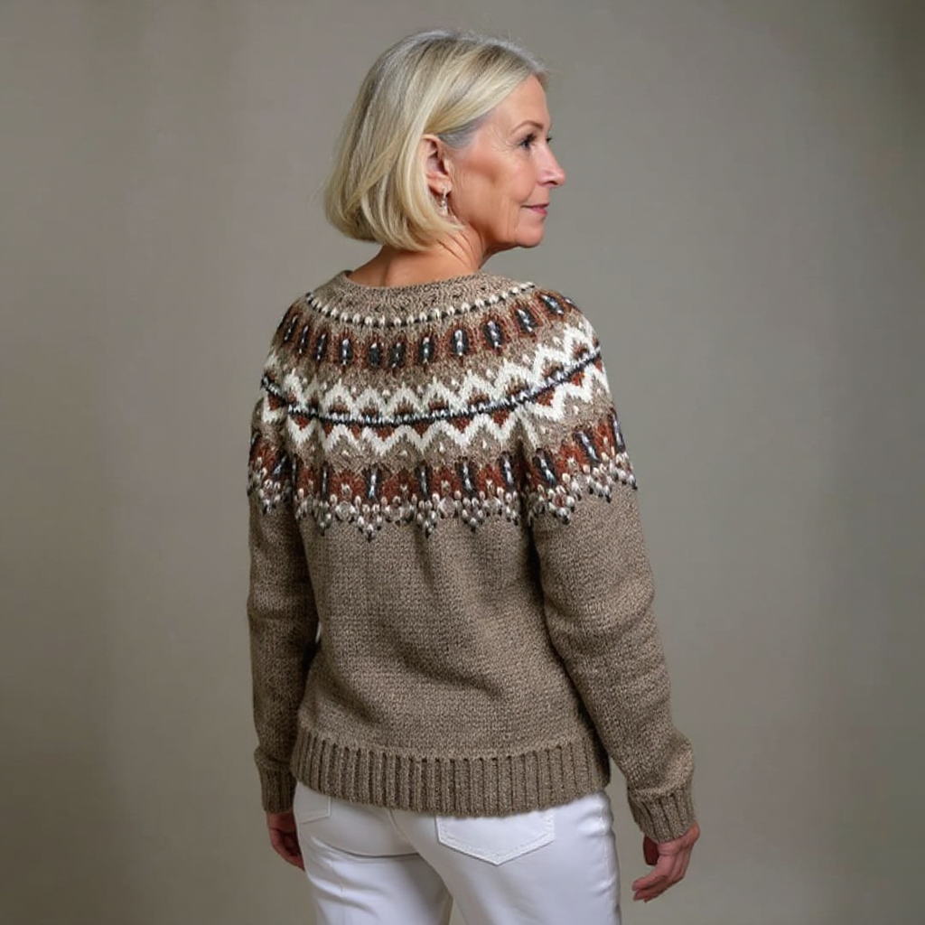 Chaqueta de punto vintage islandesa Audrina