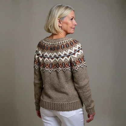 Chaqueta de punto vintage islandesa Audrina