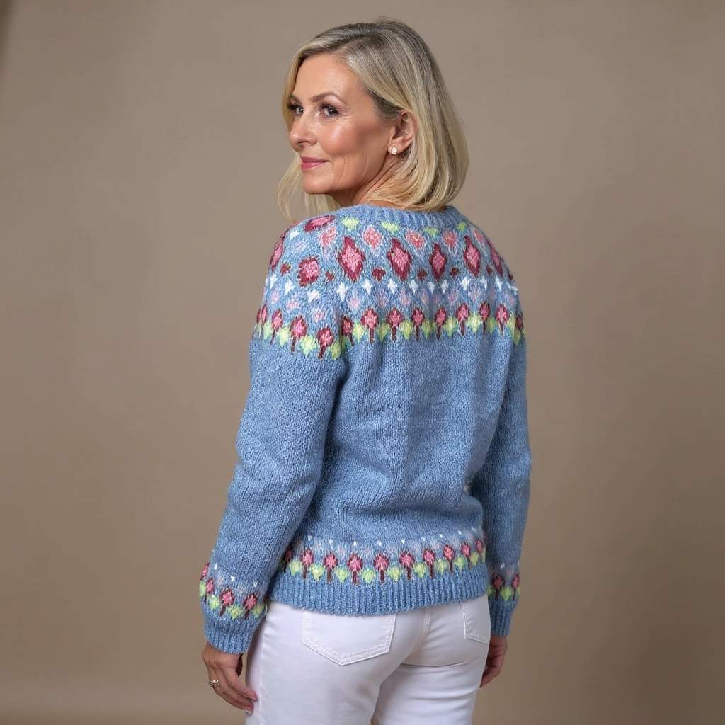 Chaqueta de Punto Vintage Islandesa
