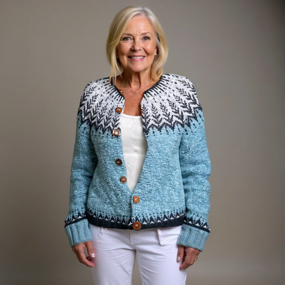 Chaqueta de Punto Vintage Islandesa Nancy