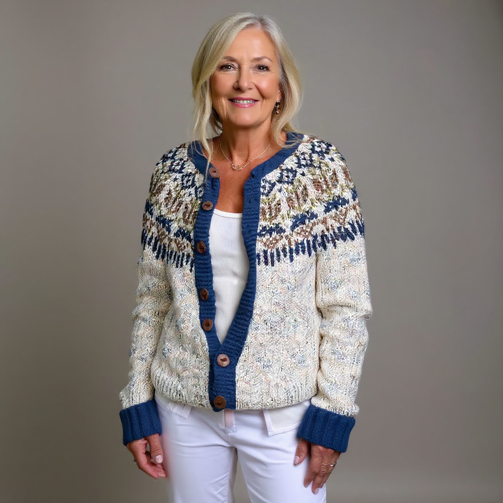 Chaqueta de Punto Vintage Islandesa Franziska