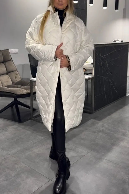 Anaïs – Abrigo acolchado con forro de leopardo