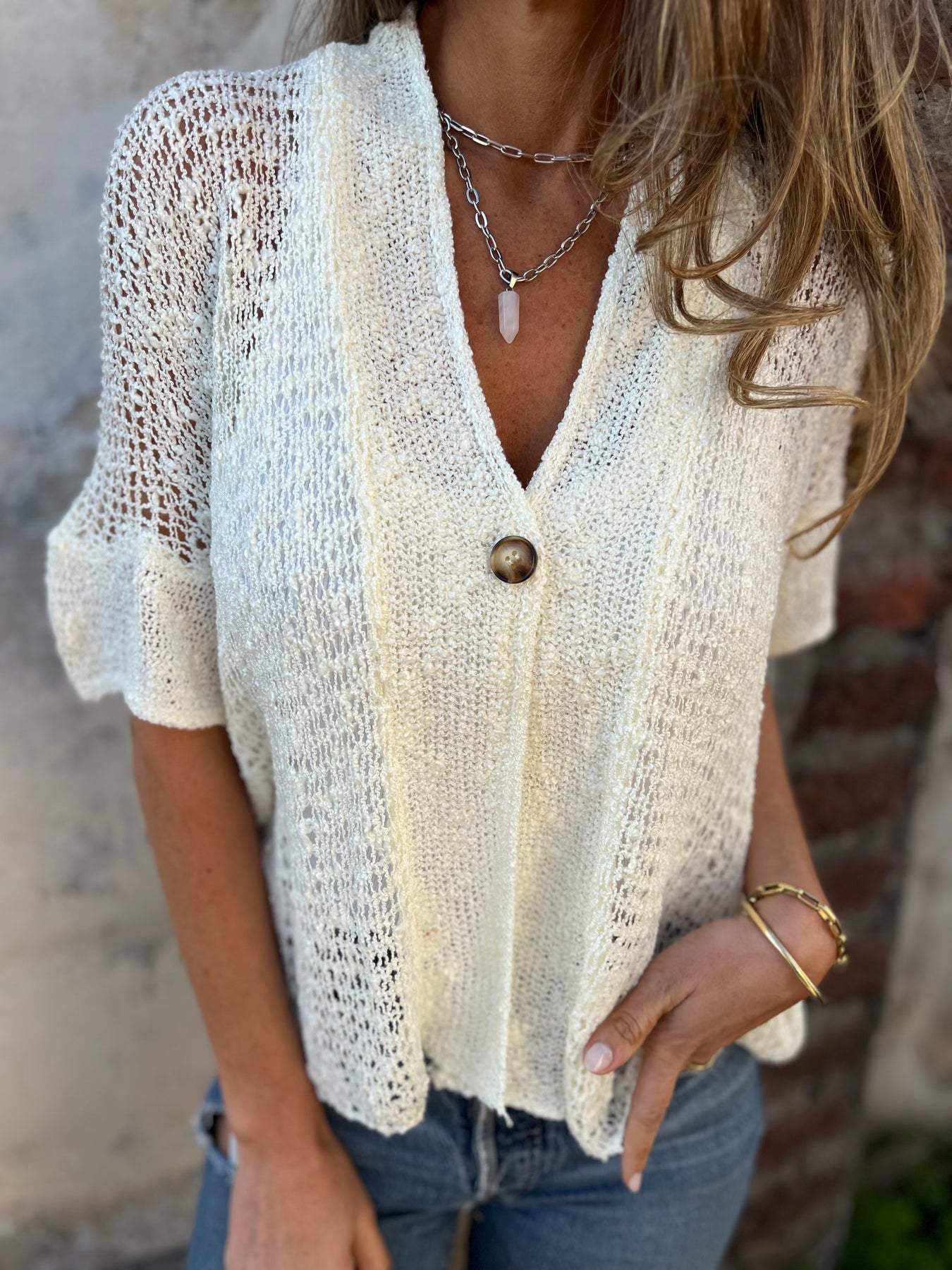 Ivonie  Elegante Top Texturizado
