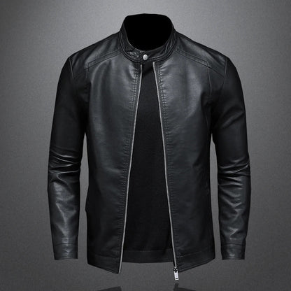 Sergio – Chaqueta de cuero clásica y atemporal