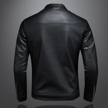 Sergio – Chaqueta de cuero clásica y atemporal