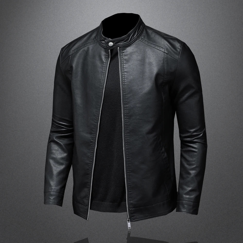 Sergio – Chaqueta de cuero clásica y atemporal