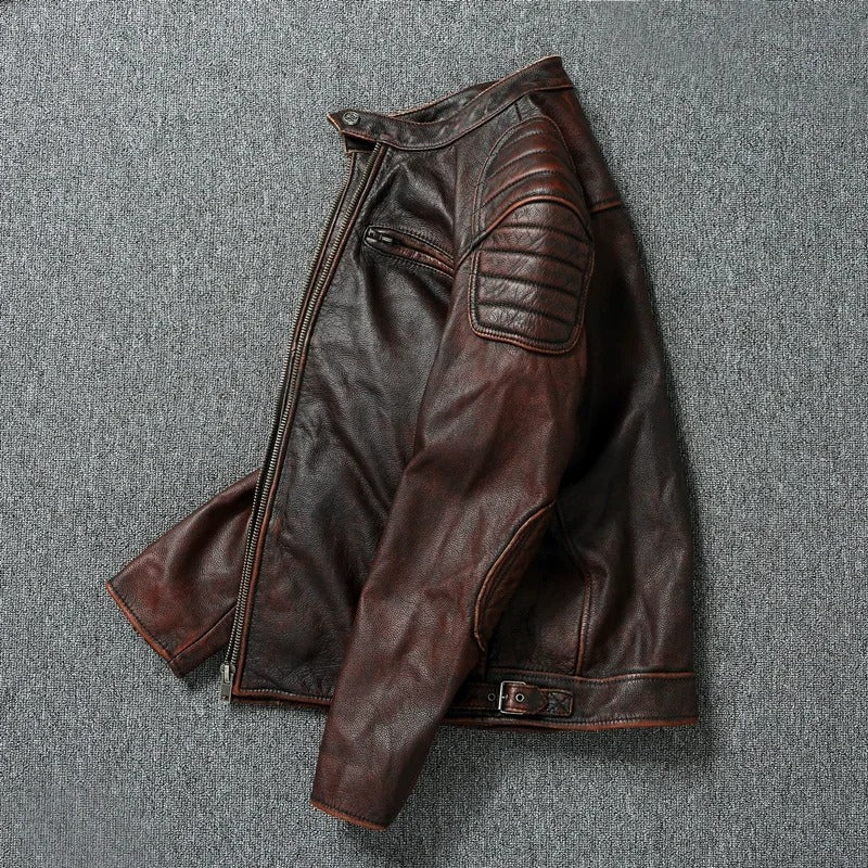 Marco – Chaqueta vintage de cuero con carácter eterno