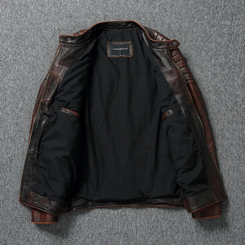 Marco – Chaqueta vintage de cuero con carácter eterno