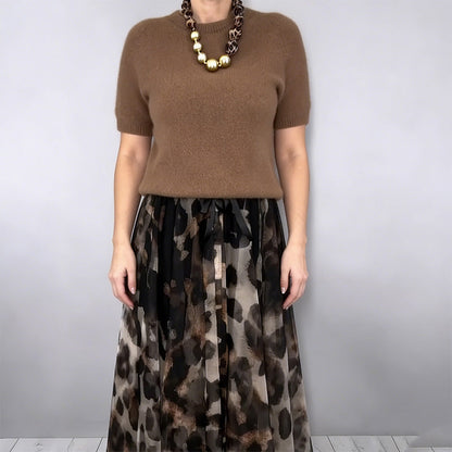 Valentina – Conjunto de Dos Piezas con Estampado Leopardo