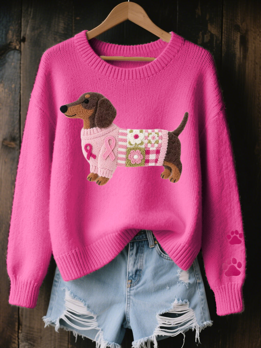 Amor Teckel™ – Suéter Patchwork Acogedor